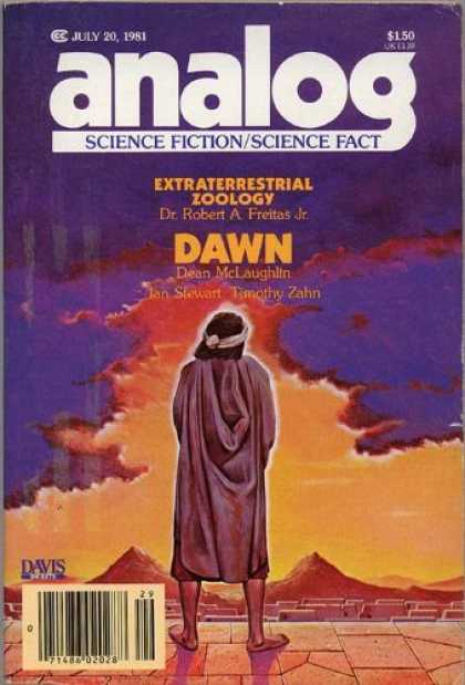 Astounding Stories 609 - Extraterrestrial Zoology - July 1981 - Clouds - Moutains - Man