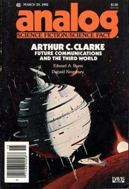 Astounding Stories 618 - Future Communications - Arthur Clarke - Byers - March 1982 - Space Orb