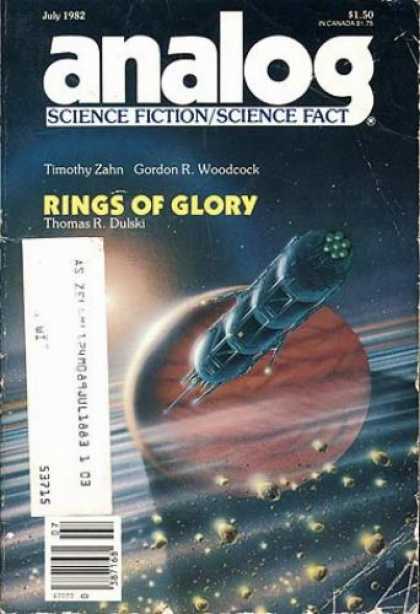 Astounding Stories 621 - Rings Of Glory - July 1982 - Space Craft - Planet - Rings