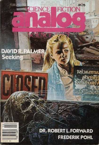 Astounding Stories 629 - Seeking - February 1983 - Young Girl - Corpse - Spider Web