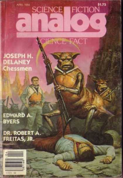 Astounding Stories 644 - Chessmen - April 1984 - Space Creature - Staff - Human