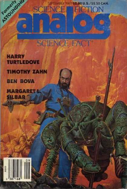 Astounding Stories 688 - September 1987 - Creature - Mountain - Man - Staff