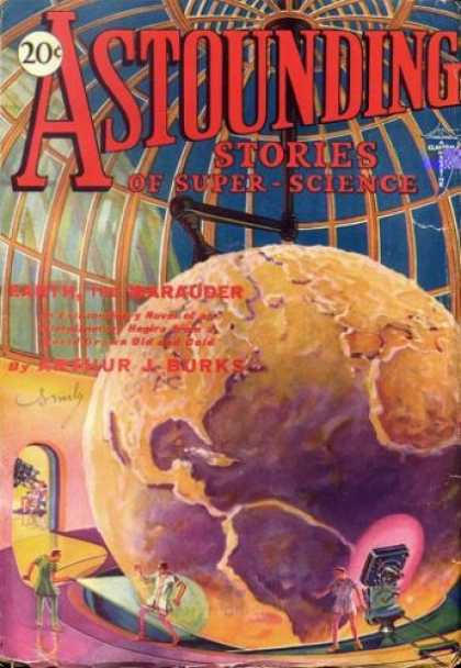 Astounding Stories 7 - Laboratory - Earth - Dome - Humans - Beams