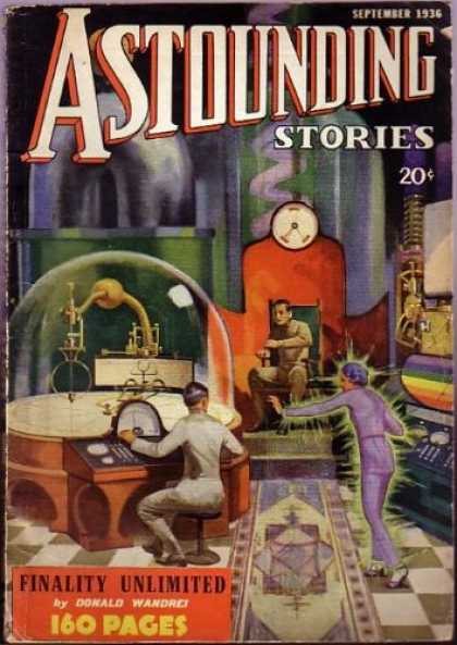 Astounding Stories 70 - Laboratory - September 1936 - 20 Cents - Finality Unlimited - Donald Wandrei