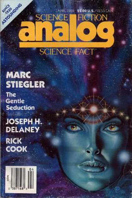 Astounding Stories 709 - The Gentle Seduction - April 1989 - Girls Face - Galaxy - Space