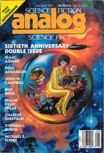 Astounding Stories 719 - Double Issue - Sixtieth Anniversarry - Isaac Asimov - Space - Woman