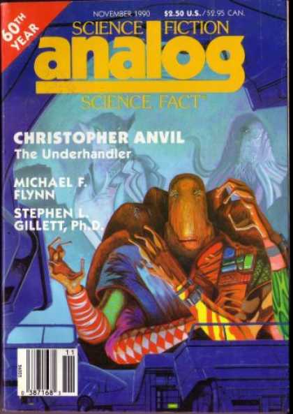 Astounding Stories 729 - 60th Year - The Underhandler - Micheal F Flynn - Alien - November 1990