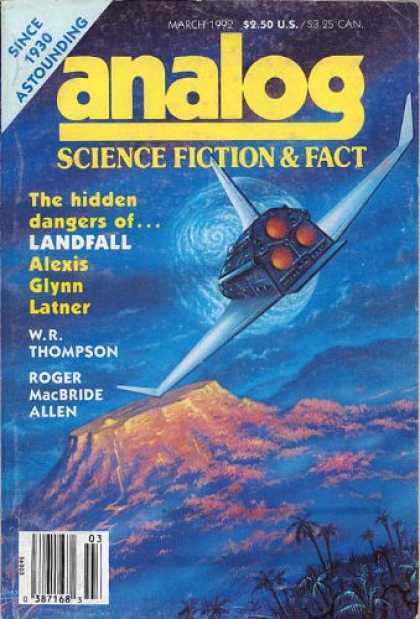 Astounding Stories 747 - March 1992 - The Hidden Dangers Of Landfall - Planet - Space - Space Craft