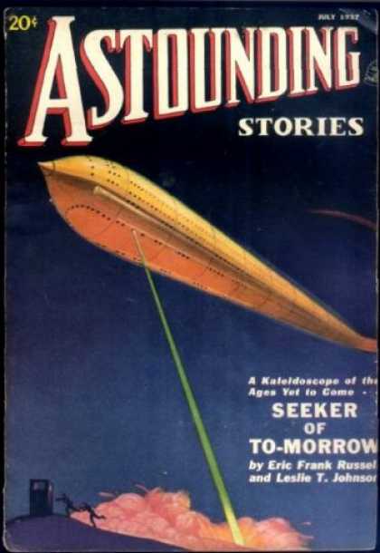Astounding Stories 80 - July 1957 - Seeker Of To-morrow - Green Beam - Shuttle - Smoke