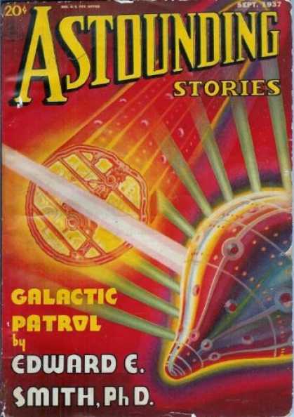 Astounding Stories 82 - September 1937 - Galactic Patrol - Smith Phd - Psychodelic Colors - Beams