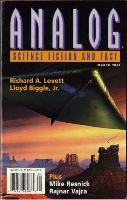 Astounding Stories 877 - March 2003 - Analog - Science Fiction - Richard A Lovett - Lloud Biggle Jr