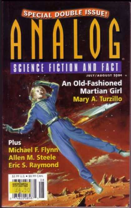 Astounding Stories 891 - An Old Fashioned Martian Girl - Julyaugust 2004 - Planet - Shuttle - Space Girl