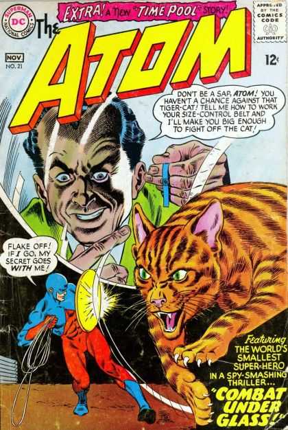 Atom 21 - Time Pool - Tiger-cat - Worlds Smallest Super Hero - Combat Under Glass - Secret - Murphy Anderson