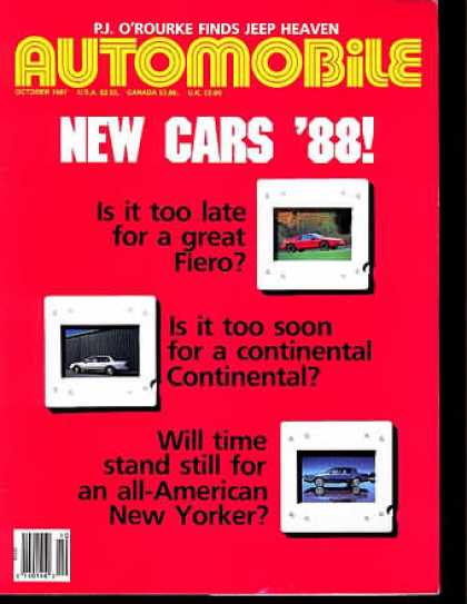 Automobile - October 1987