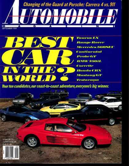 Automobile - September 1989