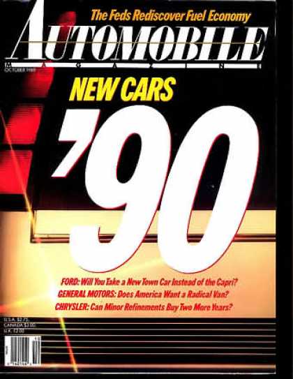 Automobile - October 1989