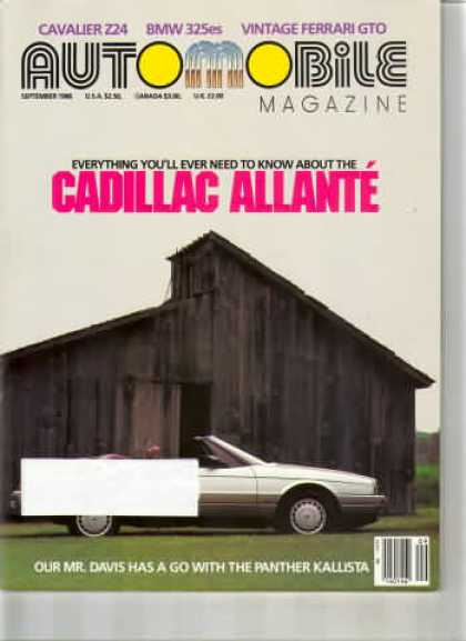 Automobile - September 1986