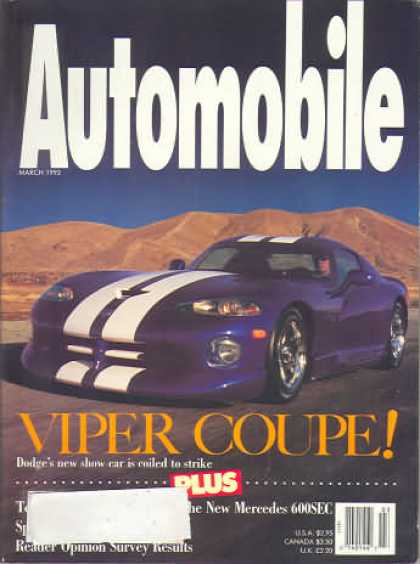 Automobile - March 1993