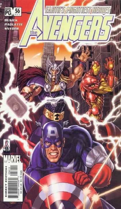 Avengers (1998) 56 - Earths Mightiest Heroes - Lightning - Hammer - Iron Man - Captain America