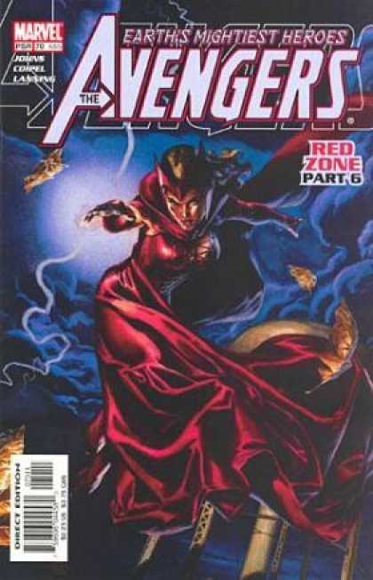 Avengers (1998) 70 - Marvel Comics - Red Zone Part 6 - Clouds - Lightning - Earths Mightest Heros - J Jones