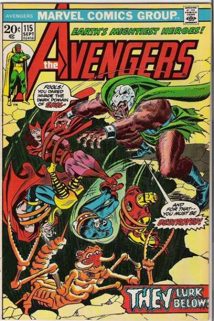 Avengers 115 - Iron Man - Marvel - Skull - Green Cape - Thor