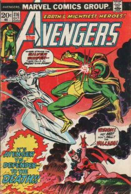 Avengers 116 - Avengers Marvel Comics Group - Earths Mightiest Heroes - The Avengers - 20 Cents - 116 Oct