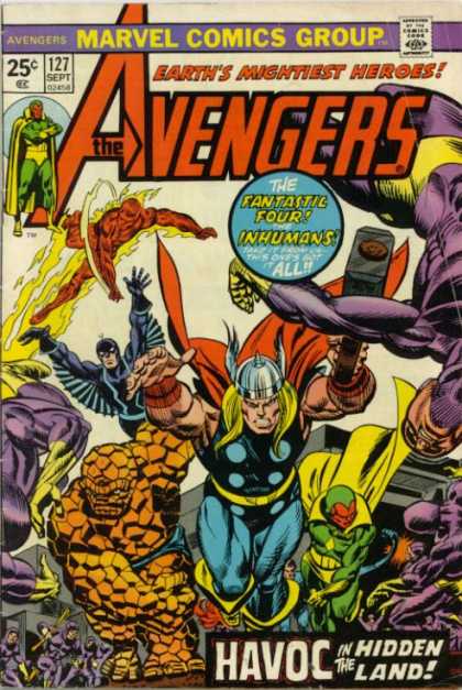 Avengers 127 - Thor - Thing - Marvel Comics Group - Earths Mightiest Heroes - 127 Sept