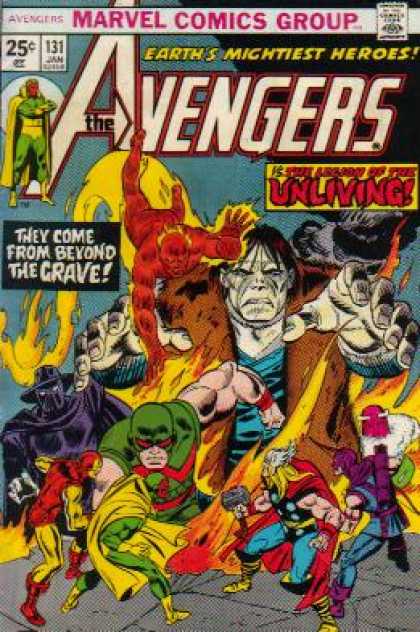 Avengers 131 - Fire - Zombie - Thor - The Avengers - They Come From Beyond The Grave