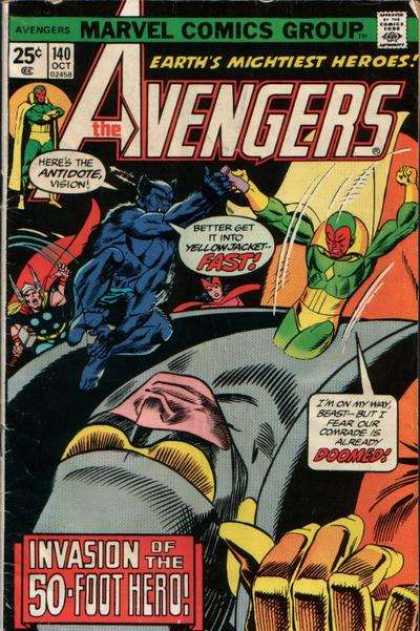 Avengers 140 - Help Comming - Yellow Jacket - Come Fast - Slide - Team