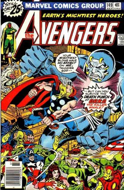 Avengers 149 - Mighty Superheros - Thor - Spiderman - Evil Villans - Deenders Fo Justice