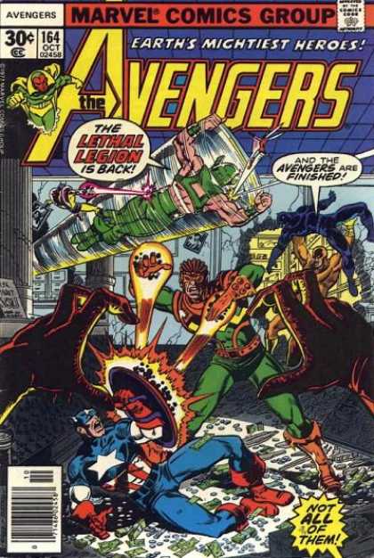 Avengers 164 - Living Laser - Captain America - Black Panther - Captan America - Lethal Legion - George Perez