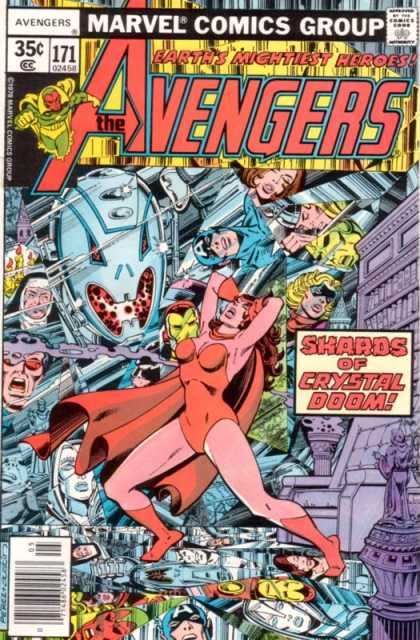 Avengers 171 - Scarlet Witch - Captain America - Avengers - Approved By The Comics Code Authority - Marvel Comics Group - George Perez
