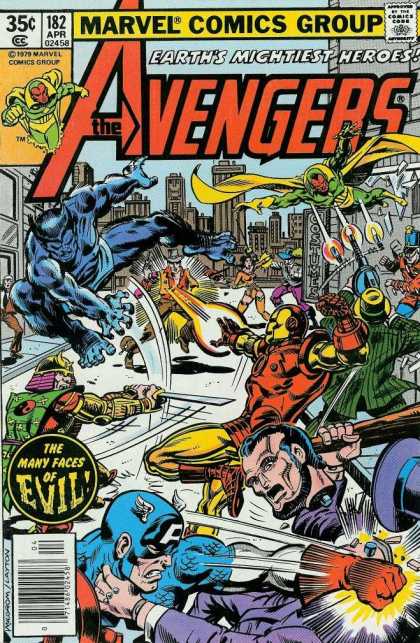 Avengers 182 - Earth Mightiest Heroes - The Avengers - Captain America - Marvel - Comics