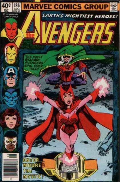 Avengers 186 - Modred - Iron Man - Captain America - Scarlet Witch - Mystic - John Byrne