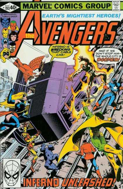 Avengers 193 - Iron Man - Captain America - Cable Car - Earths Mightiest Heroes - Inferno - Bob McLeod, Frank Miller
