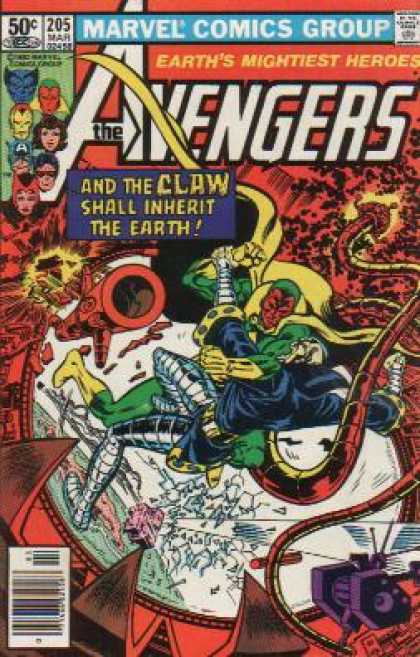 Avengers 205 - Marvel Comics Group - Approved By The Comics Code Authority - 205 Mar - The Claw - The Earth
