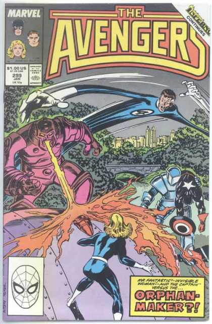 Avengers 299 - Orphan-maker - Marvel - Fantastic Four - Fire Mouth - Spider-man - John Buscema
