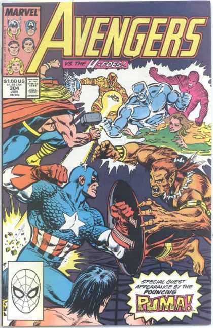 Avengers 304 - Captain America - Thor - Puma - Fight