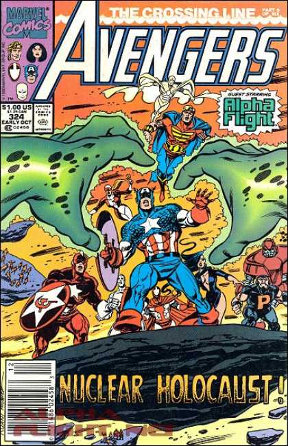 Avengers 324 - Avengers - Marvel Comics - Alpha Flight - The Crossing Line - Nuclear Holocaust - Paul Ryan