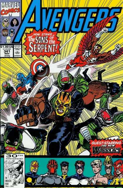 Avengers 341 - Sons Of The Serpent - New Warriors - Ron Lim