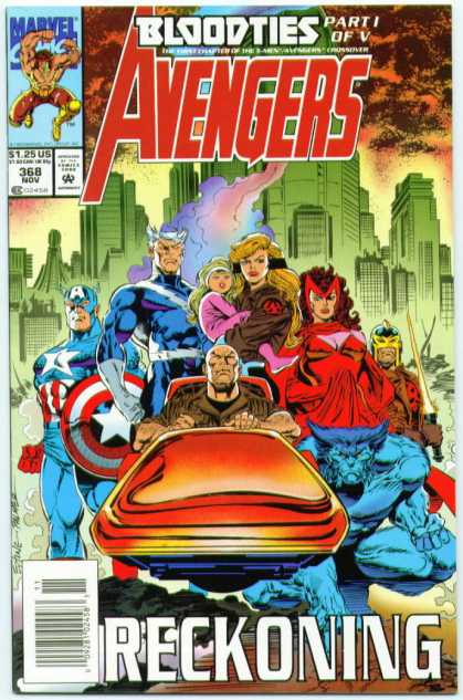 Avengers 368 - Beast - Captain America - Bloodties - Marvel - Part I Of V - Steve Epting