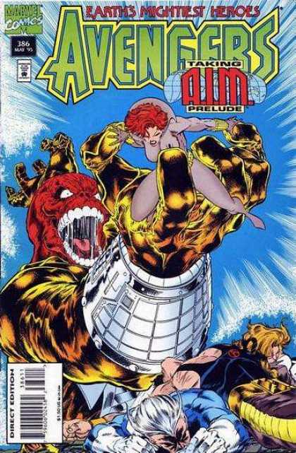 Avengers 386 - Marvel - Earths Mightiest Heroes - Taking Aim Prelude - Redhead - Teeth