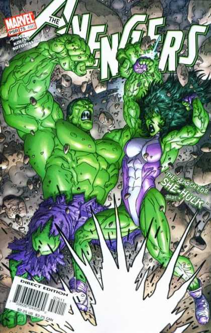 Avengers 490 - Hulk - She-hulk - Marvel - Purple Leotard - Green Skin