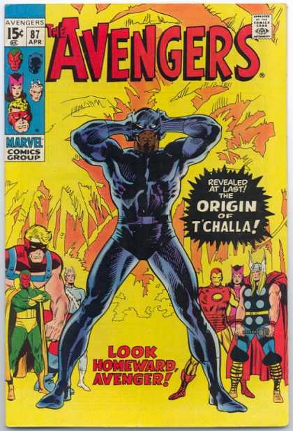 Avengers 87 - Batman - Approved By The Comics Code - Tchalla - Superhero - Thor - John Buscema