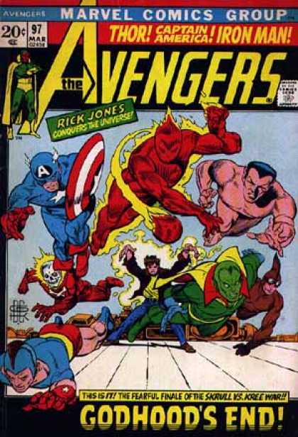Avengers 97 - Rick Jones - Thor - Captain America - Iron Man - Villians - Bill Everett