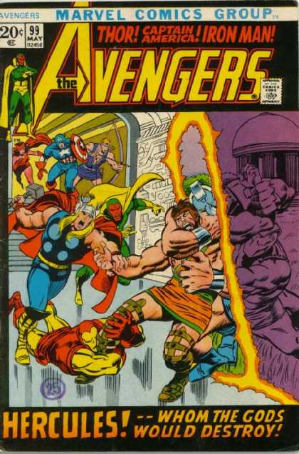 Avengers 99 - Marvel Comics Group - Thor - Iron Man - Captain America - Hercules - John Buscema