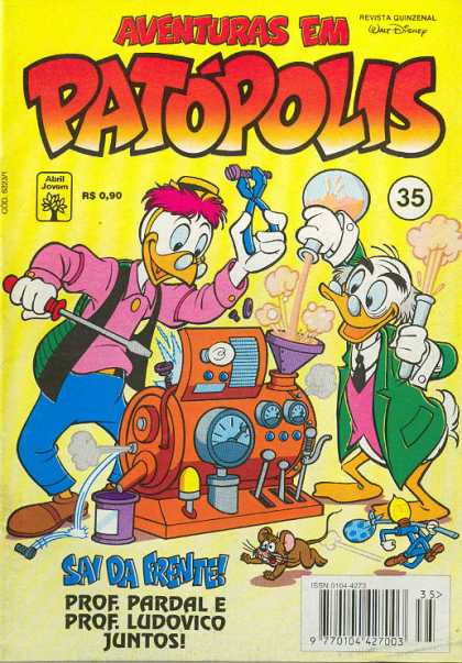 Aventuras em Patopolis 35 - Time Machine - The Scientists - Duck Fiction - Invention Of The Time Machine - Old Scientists