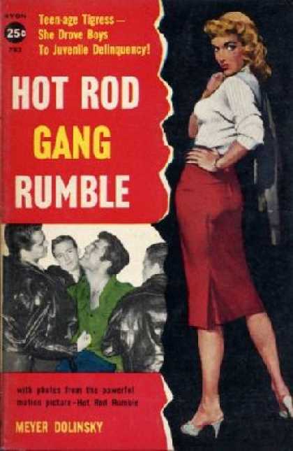 Avon Books - Hot Rod Gang Rumble (avon 783) - Meyer Dolinsky