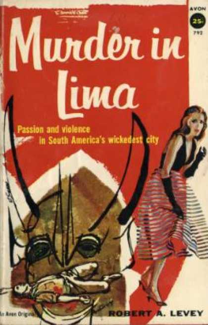 Avon Books - Murder In Lima - Robert a Levey