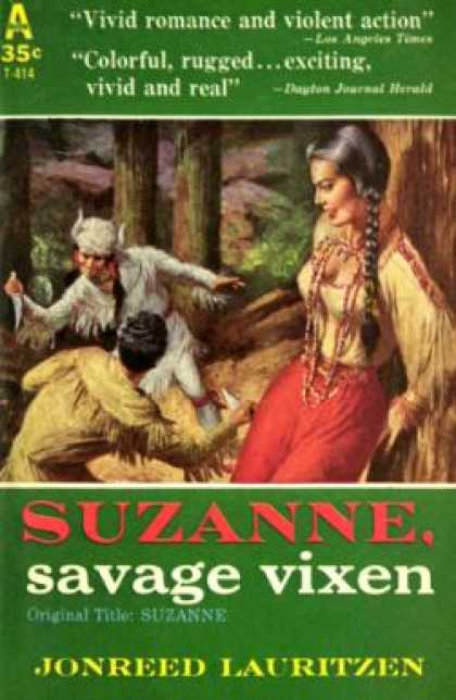 Avon Books - Suzanne, Savage Vixen - Jonreed Lauritzen